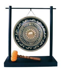 Chiêng 60cm Khắc Hoa Văn Trống Đồng