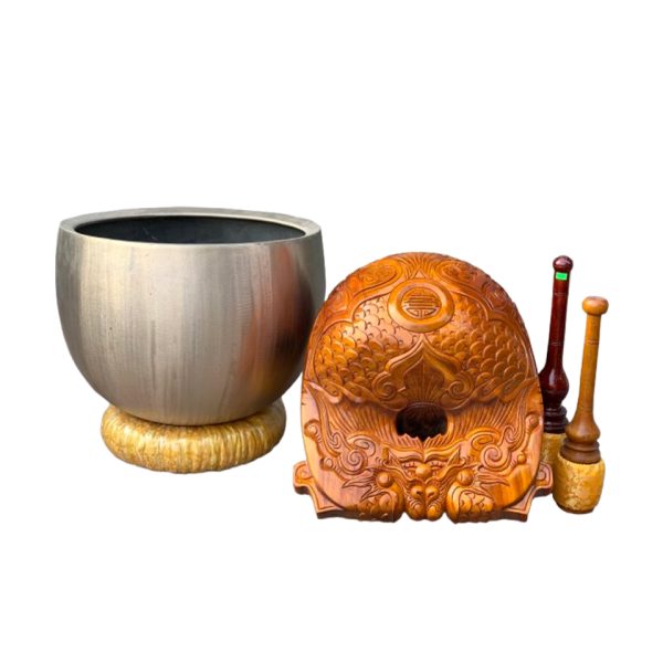 Bộ Chuông Mõ Chùa Huế 4 Tay