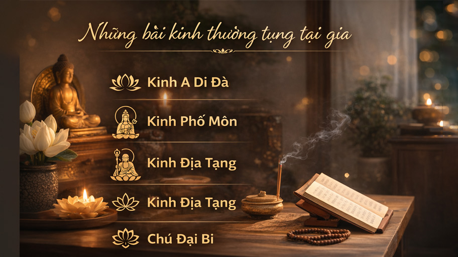 Những bài kinh thường tụng tại gia