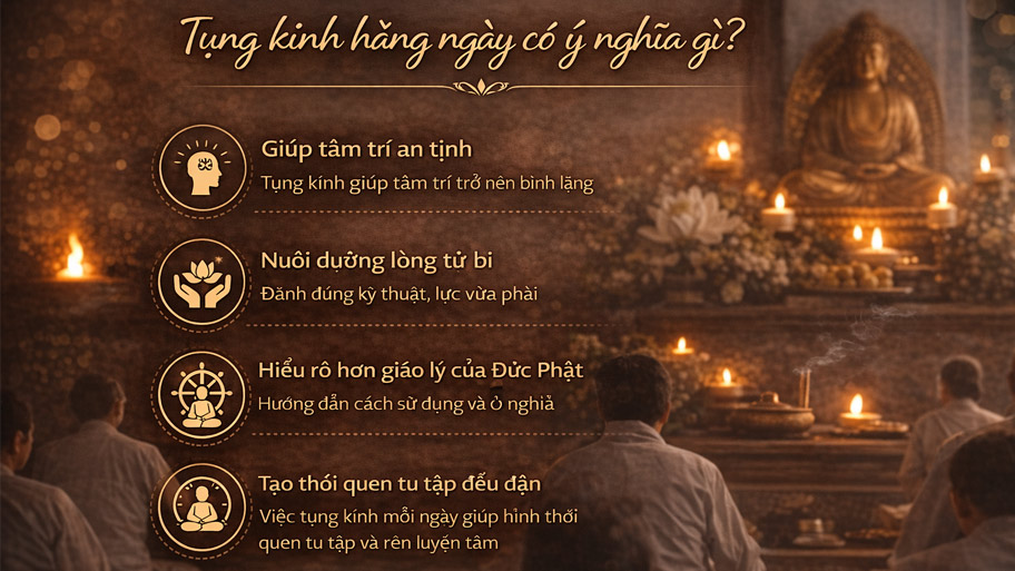 Tụng kinh hàng ngày có ý nghĩa gì