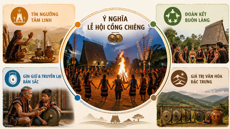 Ý nghĩa của lễ hội cồng chiêng