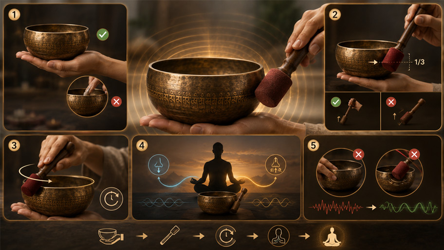 Cách sử dụng chuông tây tạng đúng cách