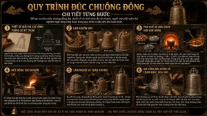 Quy trình đúc chuông đồng chi tiết từng bước